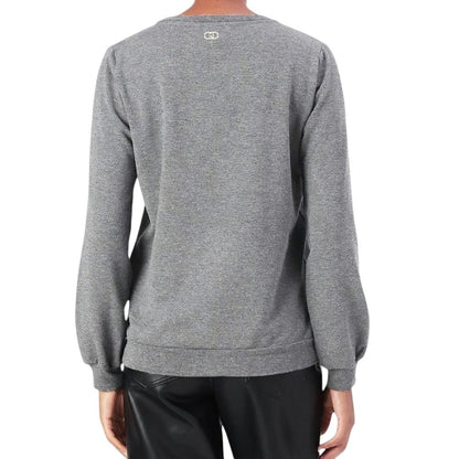 Liu-Jo felpa giro collo con strass