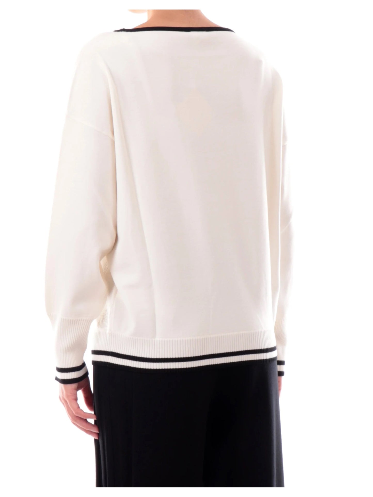 Liu-Jo maglia giro collo con strass