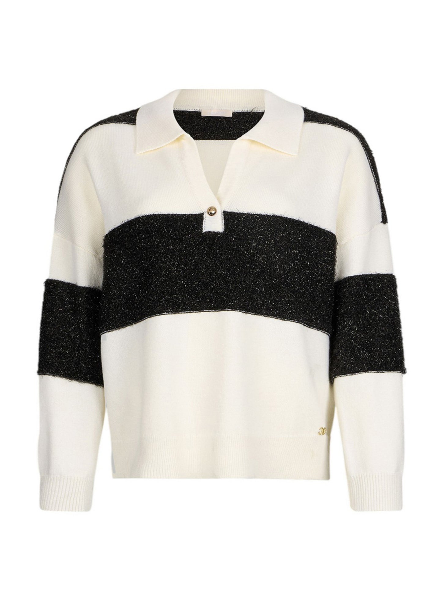 Liu-Jo maglia a polo bianco/nero