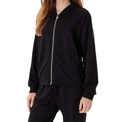 Liu-Jo tuta zip lunga con pantalone morbido e aperto