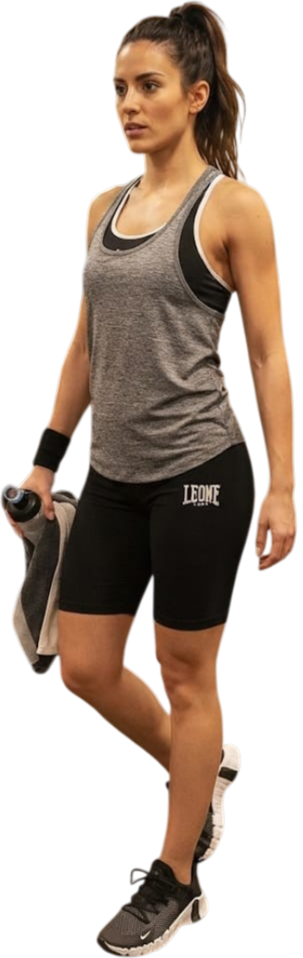 Leone ciclista donna in cotone elasticizzato