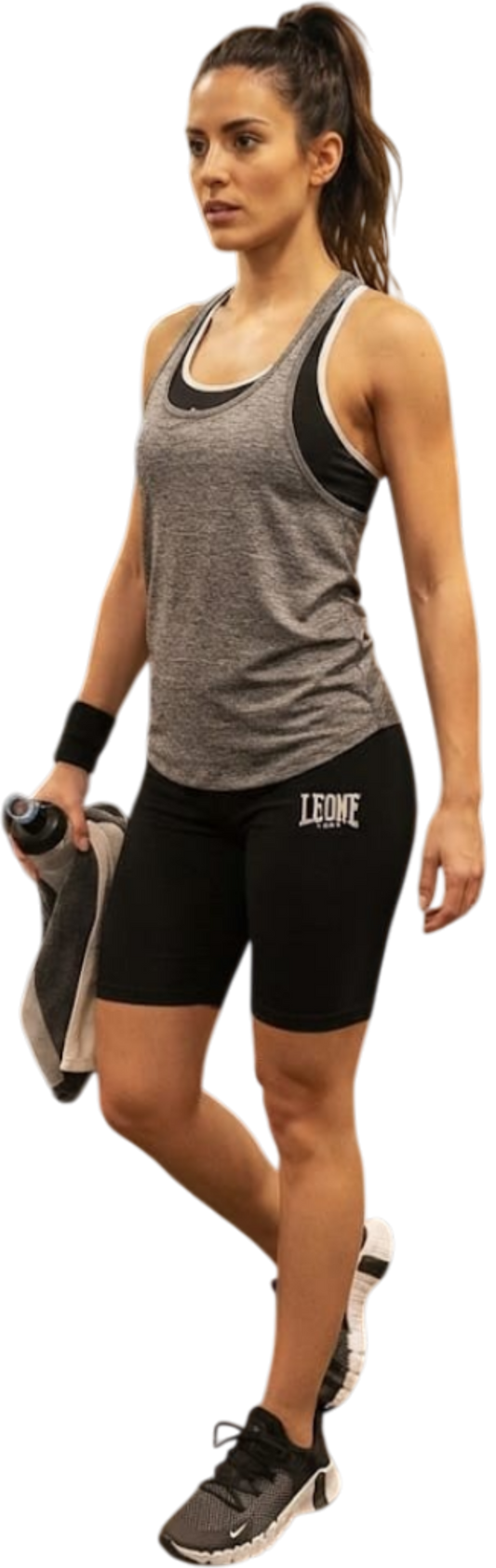 Leone ciclista donna in cotone elasticizzato