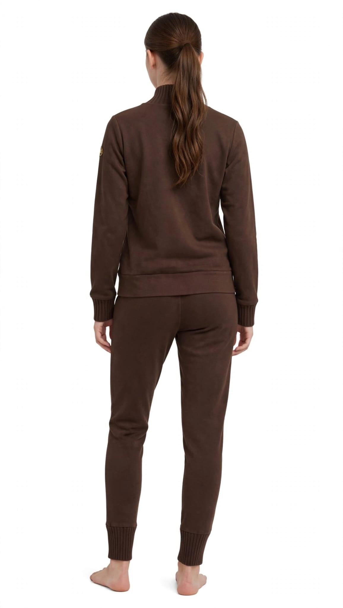 Leone tuta zip lunga in modal pantalone con polsino