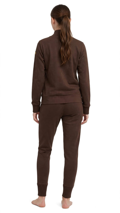 Leone tuta zip lunga in modal pantalone con polsino