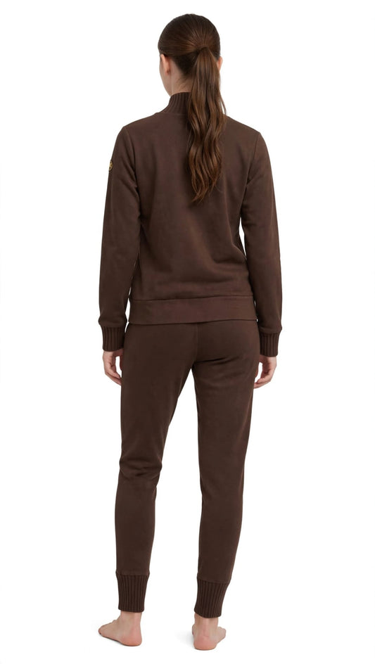 Leone tuta zip lunga in modal pantalone con polsino