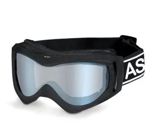 AST maschera da sci o da snowboard con frame in poliuretano termplastico e lenti in policarbonato. Le lenti sono doppie con protezione uv400 antifog la maschera ha elastico personalizzato  regolabile.